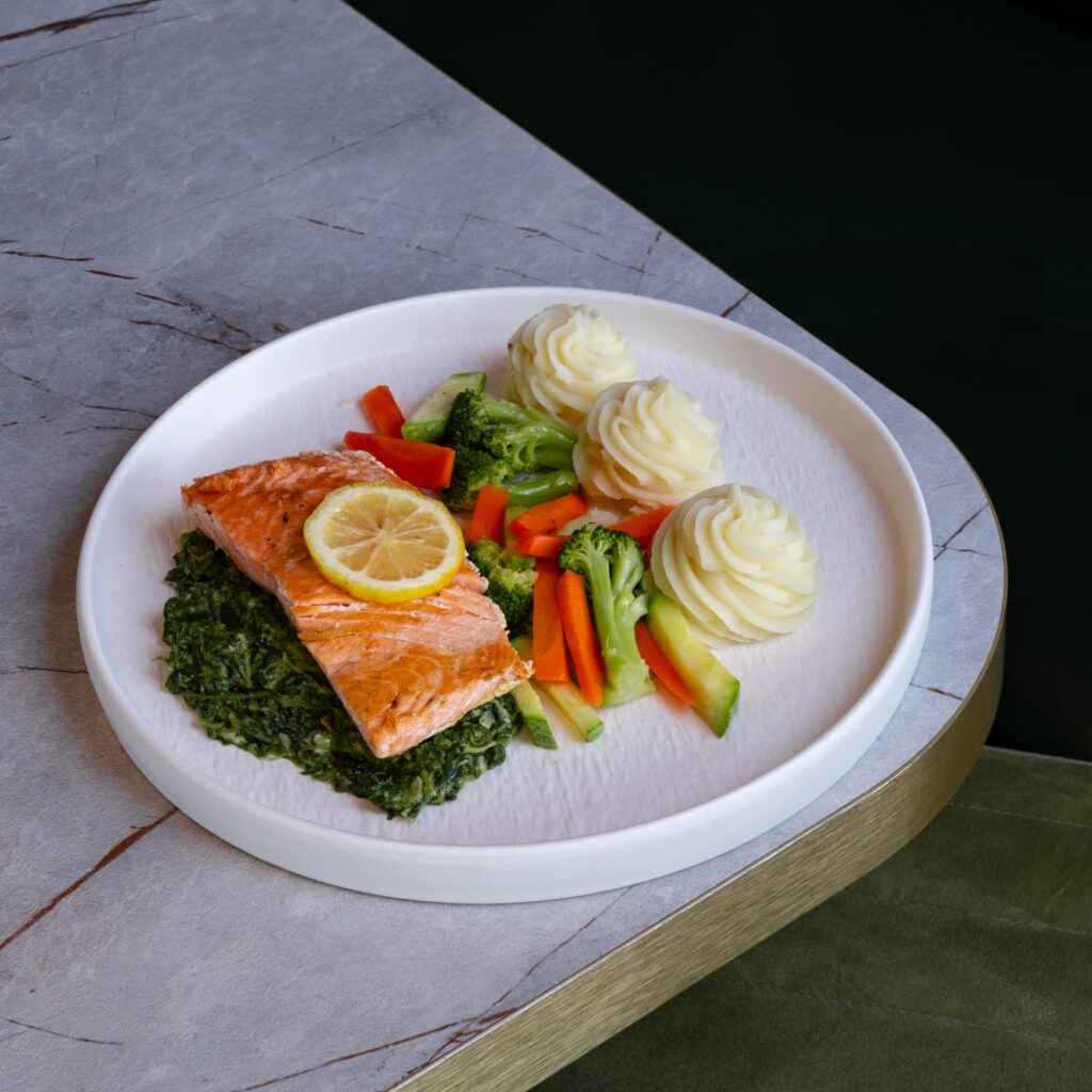 grilled salmon fillet